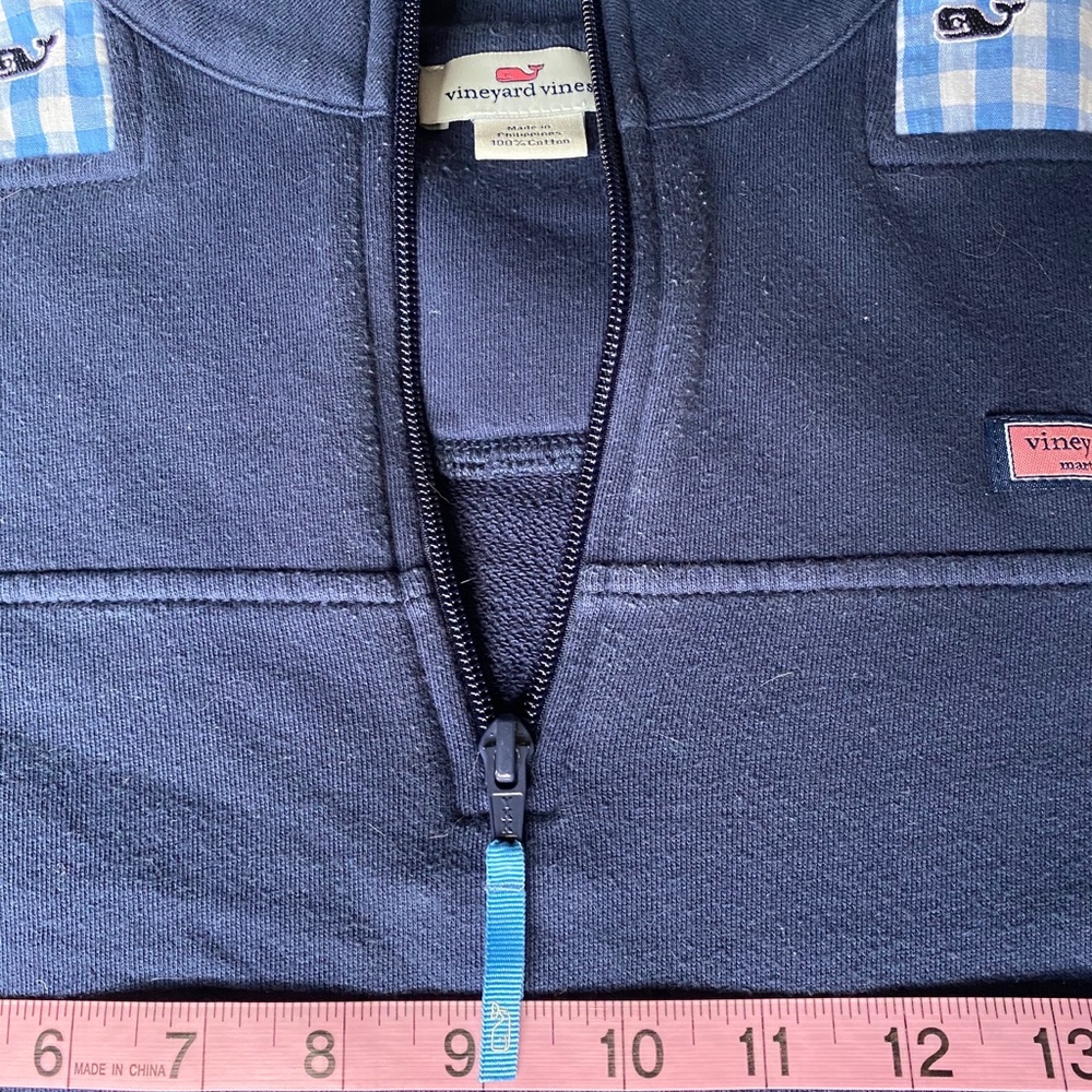 Vineyard Vines Jacket Pullover Half Zip Blue M - image 7